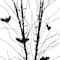 50" LED Black Halloween Branch Tree with Bats